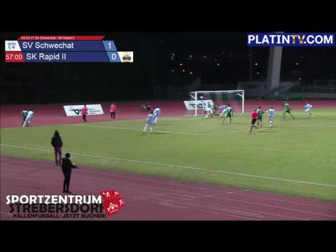 03.03.17 SV Schwechat - SK Rapid II - Highlight  (2. Halbzeit / 57:03) am 03.03.2017 20:41