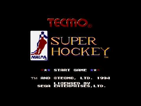 The Best of Retro VGM #2125 - Tecmo Super Hockey (Genesis) - Main Menu