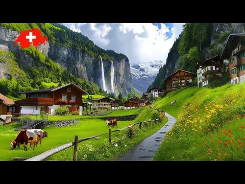 SWITZERLAND • 4K Relaxation Film: Winter to Spring • Relaxing Music - Nature 4k Video | THE AM