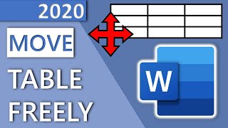 Word Move Table Freely (2020)