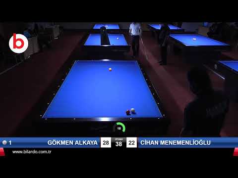 GÖKMEN ALKAYA & CİHAN MENEMENLİOĞLU Bilardo Maçı - 2021 1.ETAP ERKEKLER-10.TUR