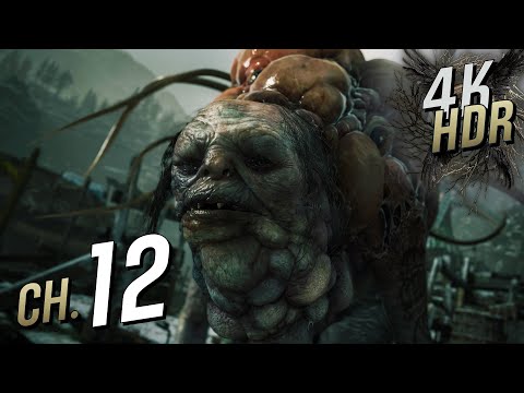 Resident Evil Village [4K/60fps HDR] (100%, Hardcore, Platinum) Walkthrough Part 12 - Moreau Fight