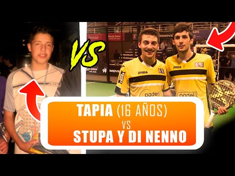 TAPIA (15 AÑOS) vs DI NENNO/STUPA los SUPER PIBES! | Padel | MasYMasPadel