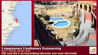 preview picture of video '3 slaapkamers 3 badkamers Dorpswoning te Koop in Sanet Y Negrals, Alicante, Spain'