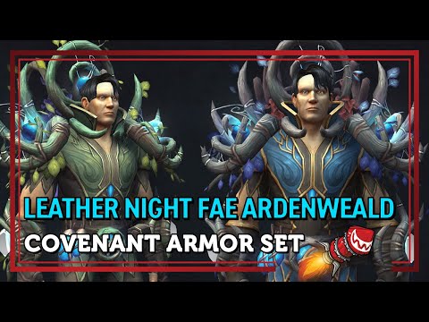 Leather Night Fae Ardenweald Covenant Armor Set - Shadowlands