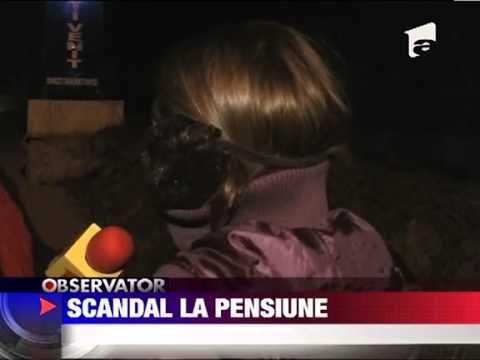 Scandal la pensiune in Piatra Neamt 3 IANUARIE 2012
