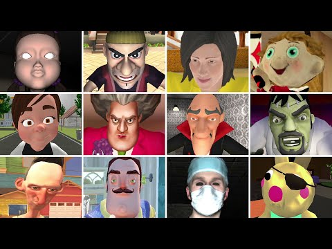 They Caught Me #59 | Scary Doll,Angry Neighbor,Skid Horror,Insane Doctor,Hello Bendy,Evil Officer