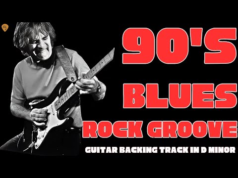 90'S BLUES ROCK JAM | Guitar Backing Track (D MINOR)