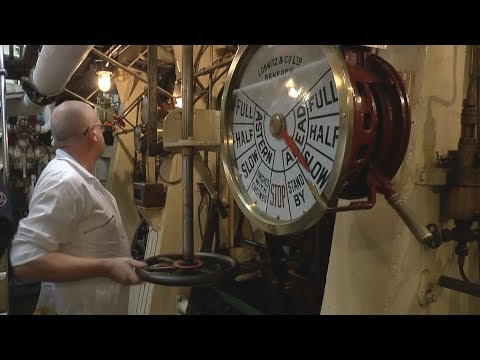Ship Engine Room - Triple Expansion Steam Engines - 'SS Shieldhall'