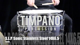 Video thumbnail for Tama S.L.P. Sonic Stainless Steel 14X6.5 Snare Drum by Timpano-percussion