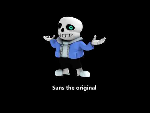 Evolution of sans the skeleton from Undertale (2014-2018)