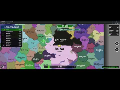 How To Play Slow In Europe, 1v1 vs. Paper, territorial.io (read the description)