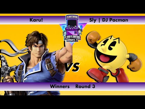 Flynn's Arcade 083 Winners Round 3 - Karu! (Richter) vs Sly | DJ Pacman (Pacman) SSBU Tournament