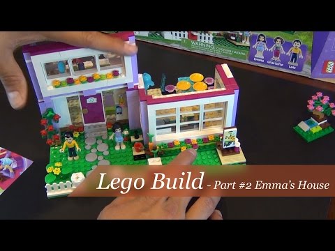 Lego Friends Emma's House Set #41095 - Unboxing and Build - Part 2
