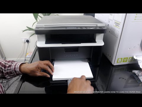 BROTHER DCP- 1612W PRINTER LEARN HOW TO LOAD THE PAPER TRAY