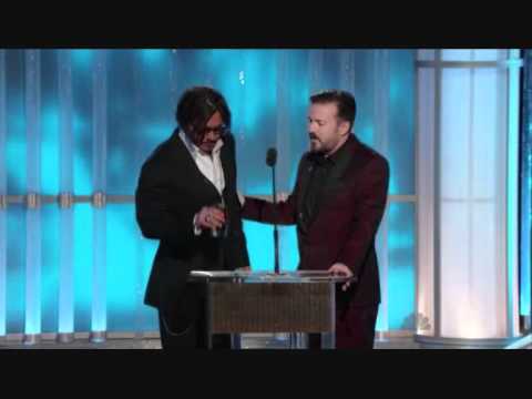 Johnny Depp at the 69th Annual Golden Globe Awards