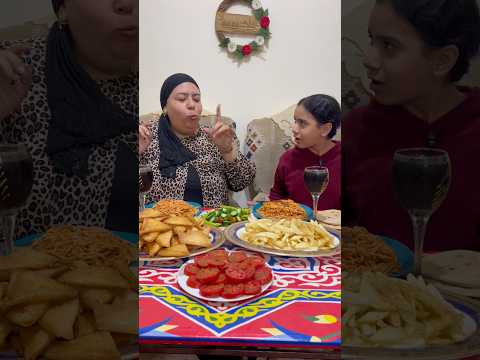 تحدي جديد ماما ووعد😂 #ضحك #كوميديات #اكسبلور #تحديات #اكلات