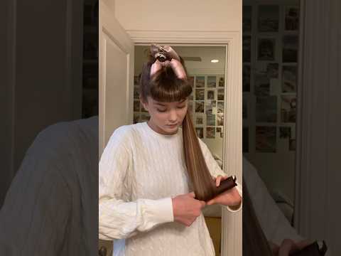 ✨heatless blowout curls✨ #heatlesscurls