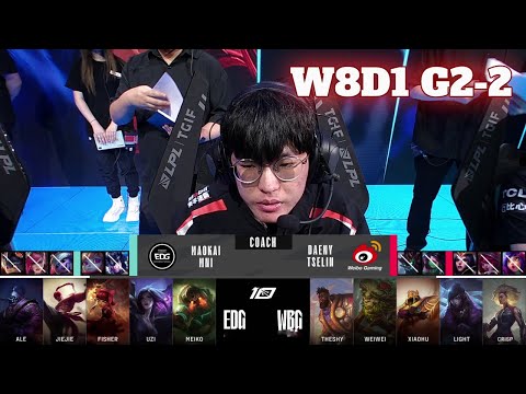 WBG vs EDG - Game 2 | Week 8 Day 1 LPL Summer 2023 | Weibo Gaming vs Edward Gaming G2
