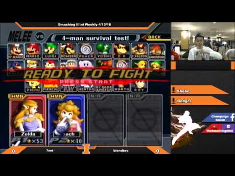 [Smashing Illini Weekly] BERT | 7ent (Sheik) vs. Blendtec (Peach) SSBM Singles