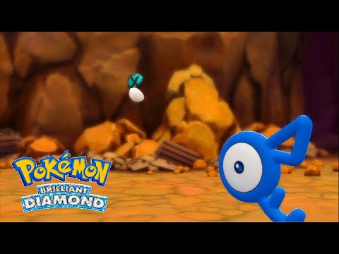 Shiny Unown F goes for FU - Pokemon Brilliant Diamond