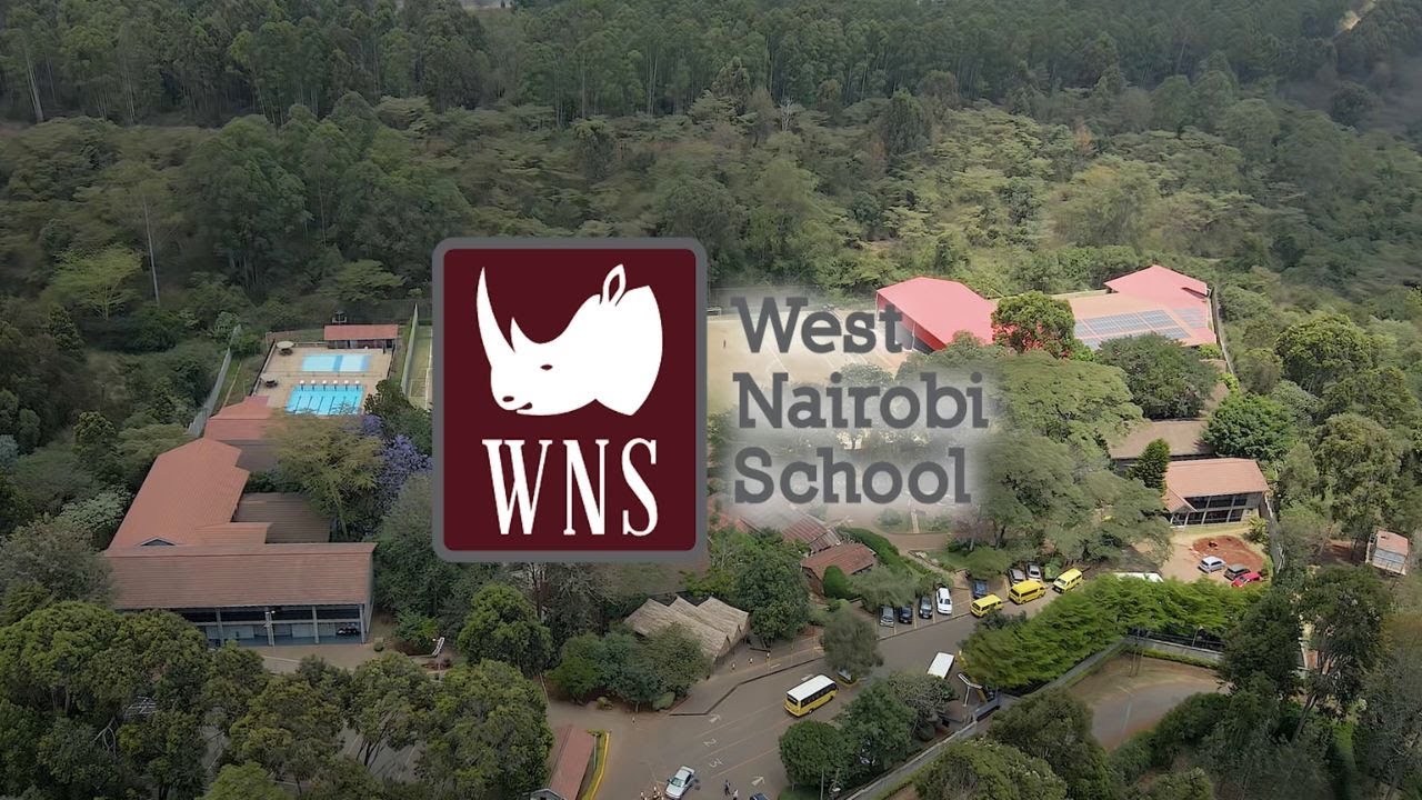 West Nairobi School promotional film still — aerial view of the campus