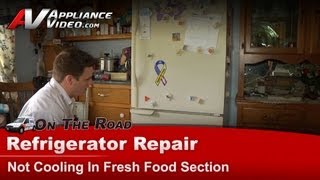 Kenmore Refrigerator Repair - Not Cooling in Fresh Food Section - Evaporator Fan Motor