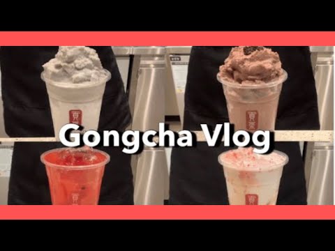 Bubble Tea Cafe vlog na Coreia 🥤🍦 - trabalhando no gongcha