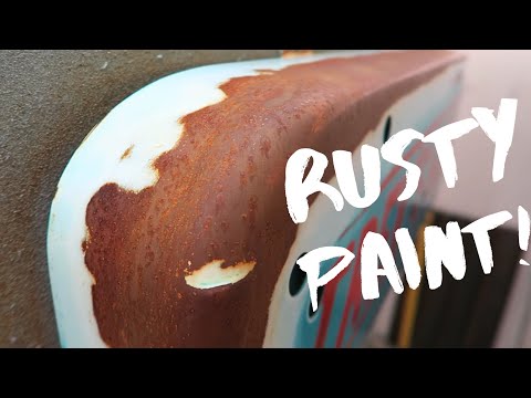 Rusted metal rusty paint effect. Fake Rust. Application process. Tips and Tricks #61