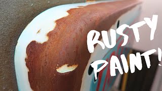 Rusted metal rusty paint effect. Fake Rust. Application process. Tips and Tricks #61