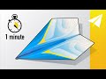 Fold An EASY Glider Paper Airplane In 1 Minute