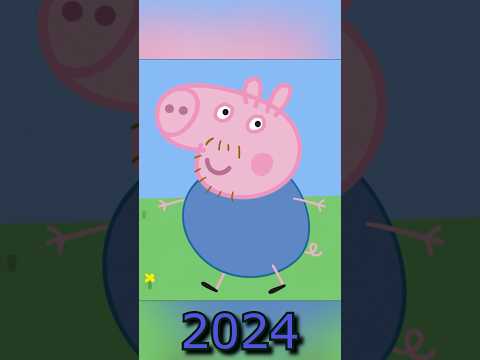 Peppa Pig family 2004 vs 2024 if aged more realistic