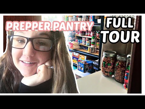 FULL Prepper Pantry TOUR 2022 // beginner prepping // emergency food storage//stockpile organization