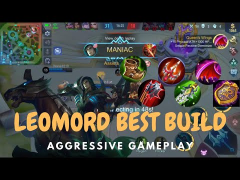 Leomord Super Aggressive Maniac Gameplay [Leomord Best Build] - Mobile Legends
