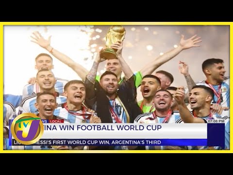 Argentina Wins Football World Cup 2022 Lionel Messi's 1st World Cup Title TVJ News Dec 18 2022