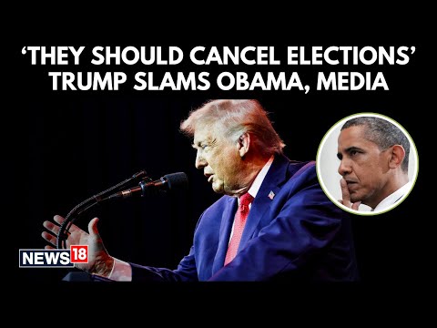 Trump Says Rivals “Should Cancel Elections,” Slams Media, Calls Obama “The Worst” | N18G