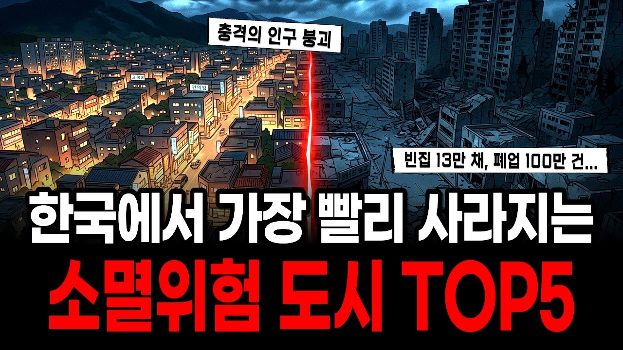 12만 도시가 3만 명이 됐다… 대한민국 소멸위기 지역 1위의 충격