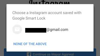 how to remove Google Smart Lock on instagram