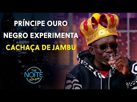 Odiou? Príncipe Ouro Negro provando drinks brasileiros | The Noite (03/11/23)