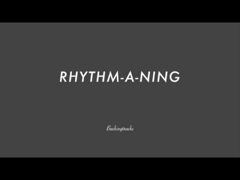 RHYTHM A NING chord progression - Jazz Standard Backing Track Play Along