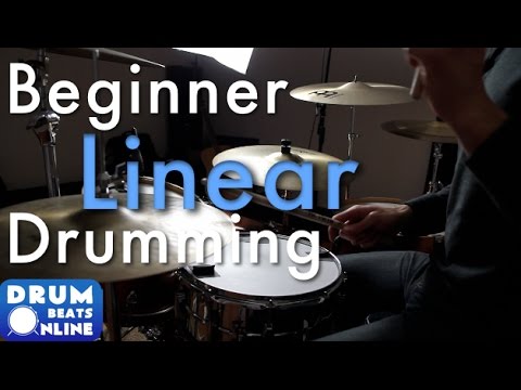 Beginner Linear Drum Beat - Drum Lesson | Drum Beats Online