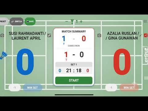 Digital Badminton Scoreboard video thumbnail