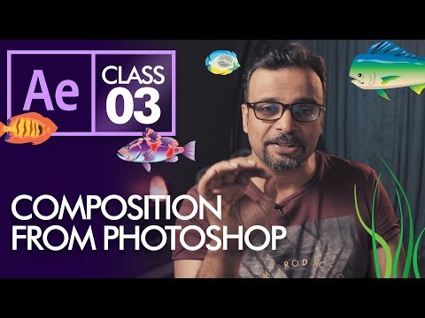 Composition from Photoshop in After Effects Urdu Hindi