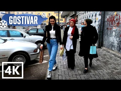 Gostivar walk [4k] Best original Turkish baklava is in Gostivar !!!
