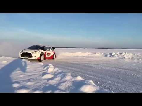 Ex Sebastien Loeb DS3WRC at Lapland Ice Driving