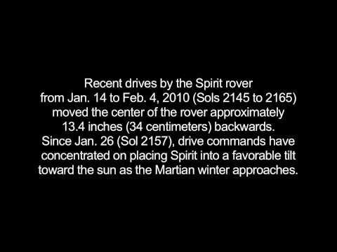 Spirit's last moves before winter