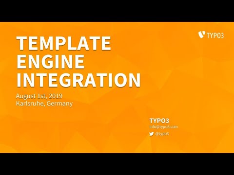 TYPO3 Template Engine Integration Explained @ TYPO3 Developer Days 2019