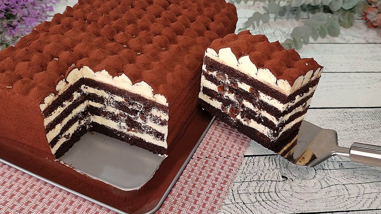 Schokoladenkuchen mit Vanillecreme