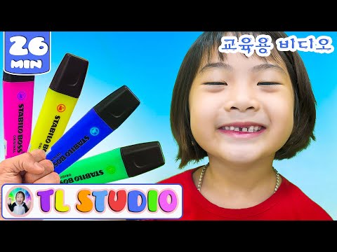 Color Song with Crayon + More | 동요와 아이 노래 | 어린이 교육 | TL Studio