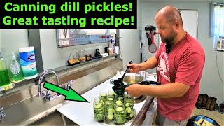 Making dill pickles! Canning pickles #593